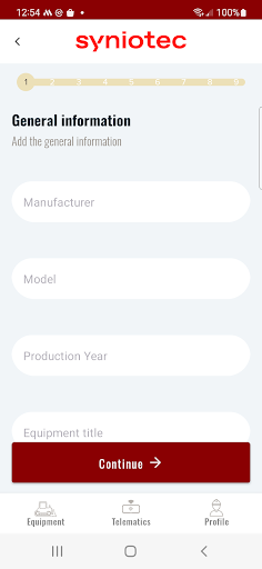 syniotec Service-App Screen 3