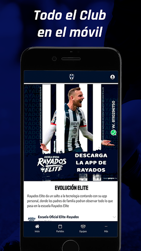 Android application Escuela Oficial Elite Rayados screenshort