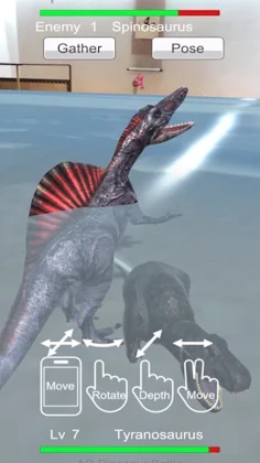 AR Dinosaur Battle (ARDB) - Screenshot 4