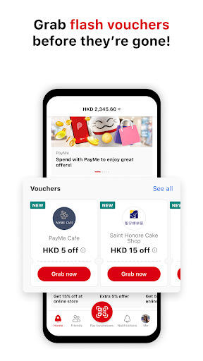 Screenshot of PayMe by HSBC