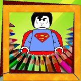 Kids Coloring Book Superheroes icon