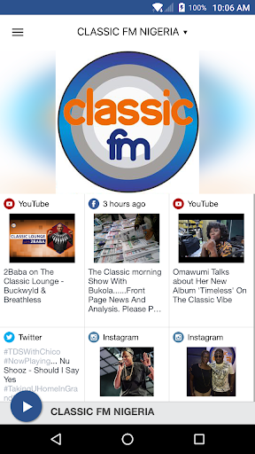 Android application CLASSIC FM NIGERIA screenshort