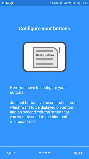 Bluetooth Controller App Screen 2