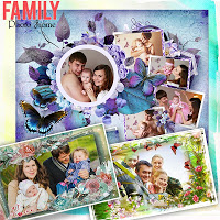 screenshot of Family Photo Frames collages