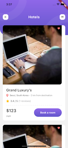 LQD - Flutter Travel App Screen 3