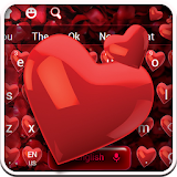 Red Love Petals Keyboard icon