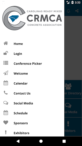 CRMCA App Screen 2