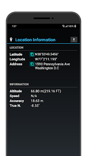 Genau Kompass Screenshot