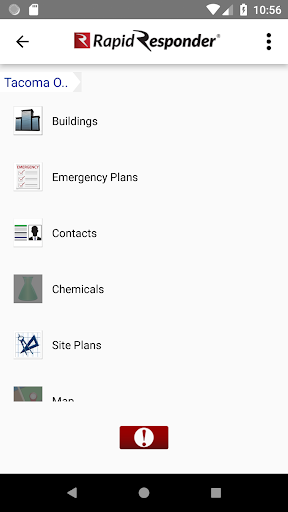 Android application Rapid Responder screenshort