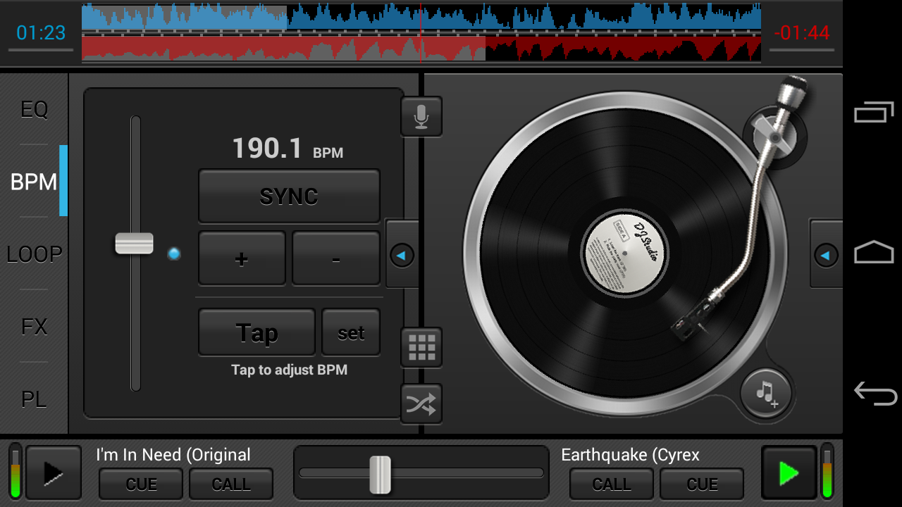 Android application DJ Studio 5 - Music mixer screenshort