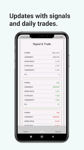 Forex Trading Mobile Robot Screen 2