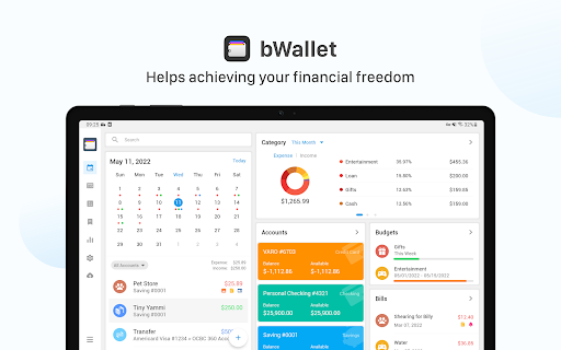 Account Tracker - bWallet 7