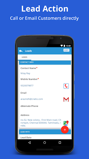 Android application Cratio CRM 1.0 (Legacy) screenshort