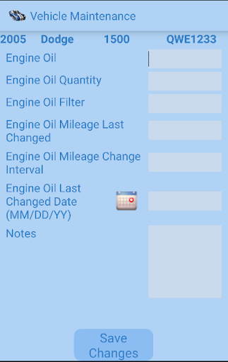 Vehicle Maintenance (Premium) Screen 3