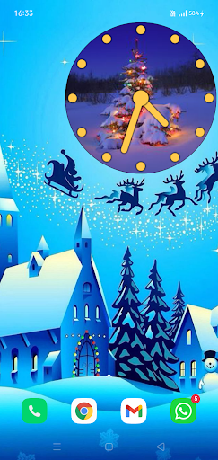 Christmas Clock Wallpapers Screen 3