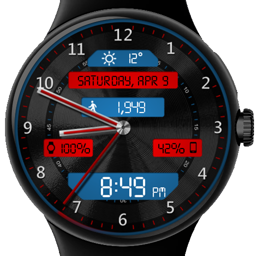 Black Metal LED HD Watch Face  Icon