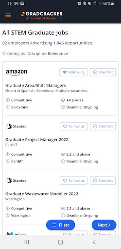 Gradcracker Screen 2