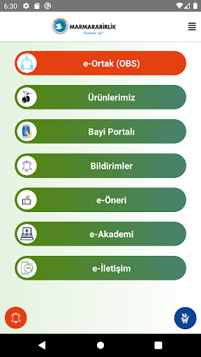 Android application Marmarabirlik screenshort