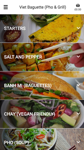 Android application Viet Baguette (Pho & Grill) screenshort