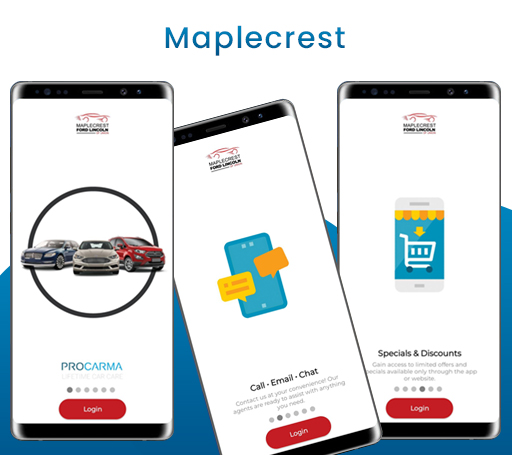 Android application Maplecrest Ford Lincoln screenshort