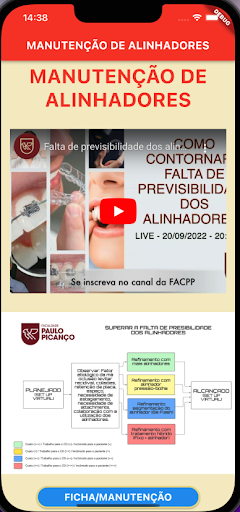 Android application Alinhadores screenshort