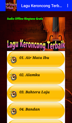 Lagu Keroncong + Ringtone Screen 3