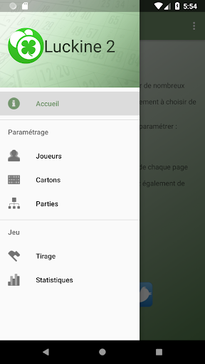 Android application Luckine 2 screenshort