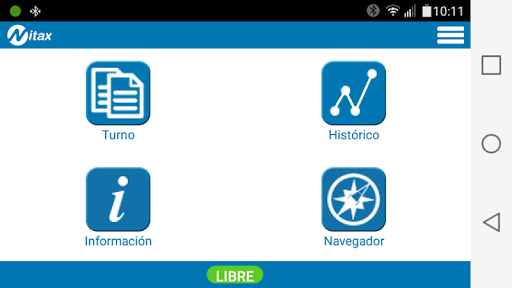 Android application TAXIACTIVITY screenshort