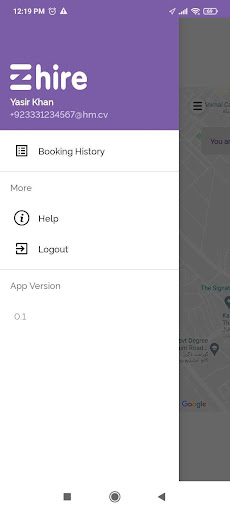eZhire Driver Screen 2