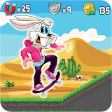 looney bunny skater : skyline icon