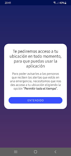 Android application AlertaTel Plus screenshort
