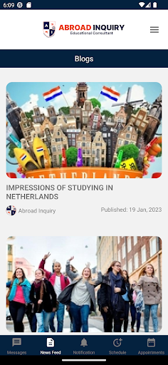 Android application Abroad Inquiry screenshort