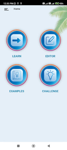 Android application Learn jQuery -Example & editor screenshort