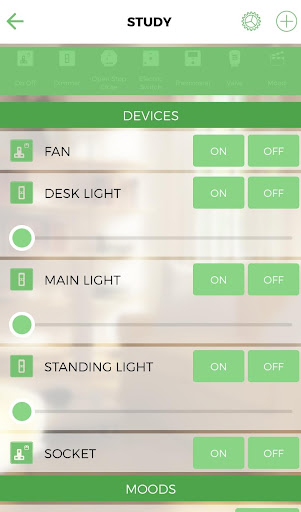 LightwaveRF Home Automation Screen 2
