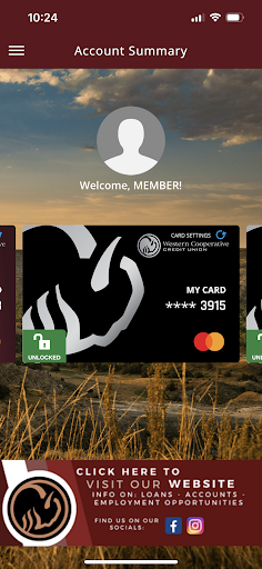 WCCUCardApp Screen 2