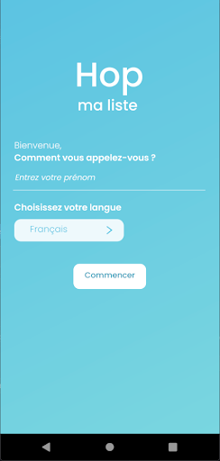 Android application Hop ma liste screenshort