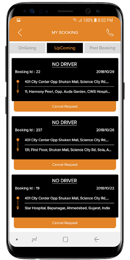 TanTaxi Passenger Screen 2