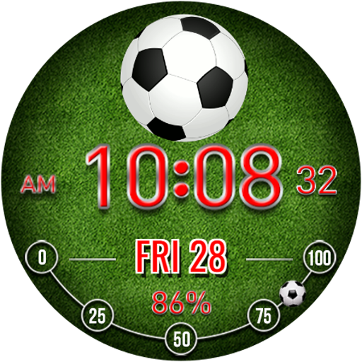 Digital ST-Football Watch face Download on Windows
