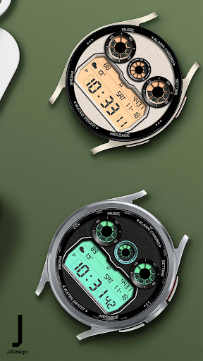 Android application JJ-Digital038 Watch Face screenshort