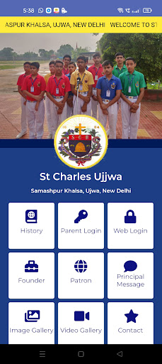 Android application St. Charles School, Samaspur screenshort