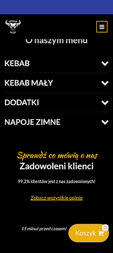 Android application Kebab u Pajdy Sucha Beskidzka screenshort