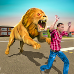 Cover Image of डाउनलोड Angry Lion Sim City Attack 1.3 APK