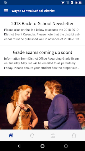 Android application Wayne Central School District screenshort