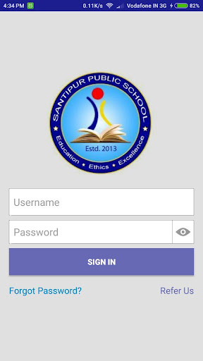 Android application Santipur Public School screenshort