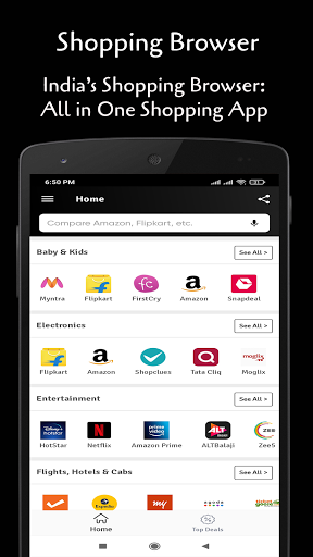 Android application All In One Online Shopping App screenshort