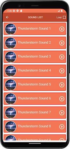 Thunderstorm Sounds Screen 3
