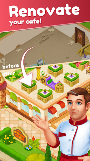 Joy Cafe: Tasty Merge Games screenshots 1