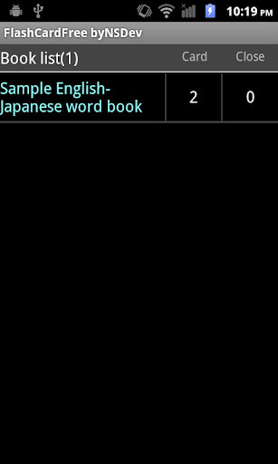 Android application FlashCard byNSDev screenshort