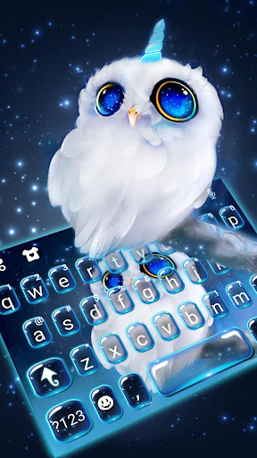 Android application Night Unicorn Owl Keyboard The screenshort
