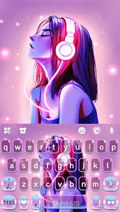 Neon Music Girl Theme APK Download 5
